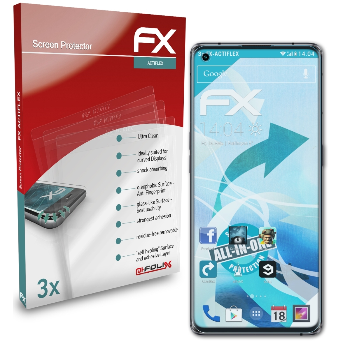 Master ATFOLIX Realme 3x Edition) Displayschutz(für FX-ActiFleX GT