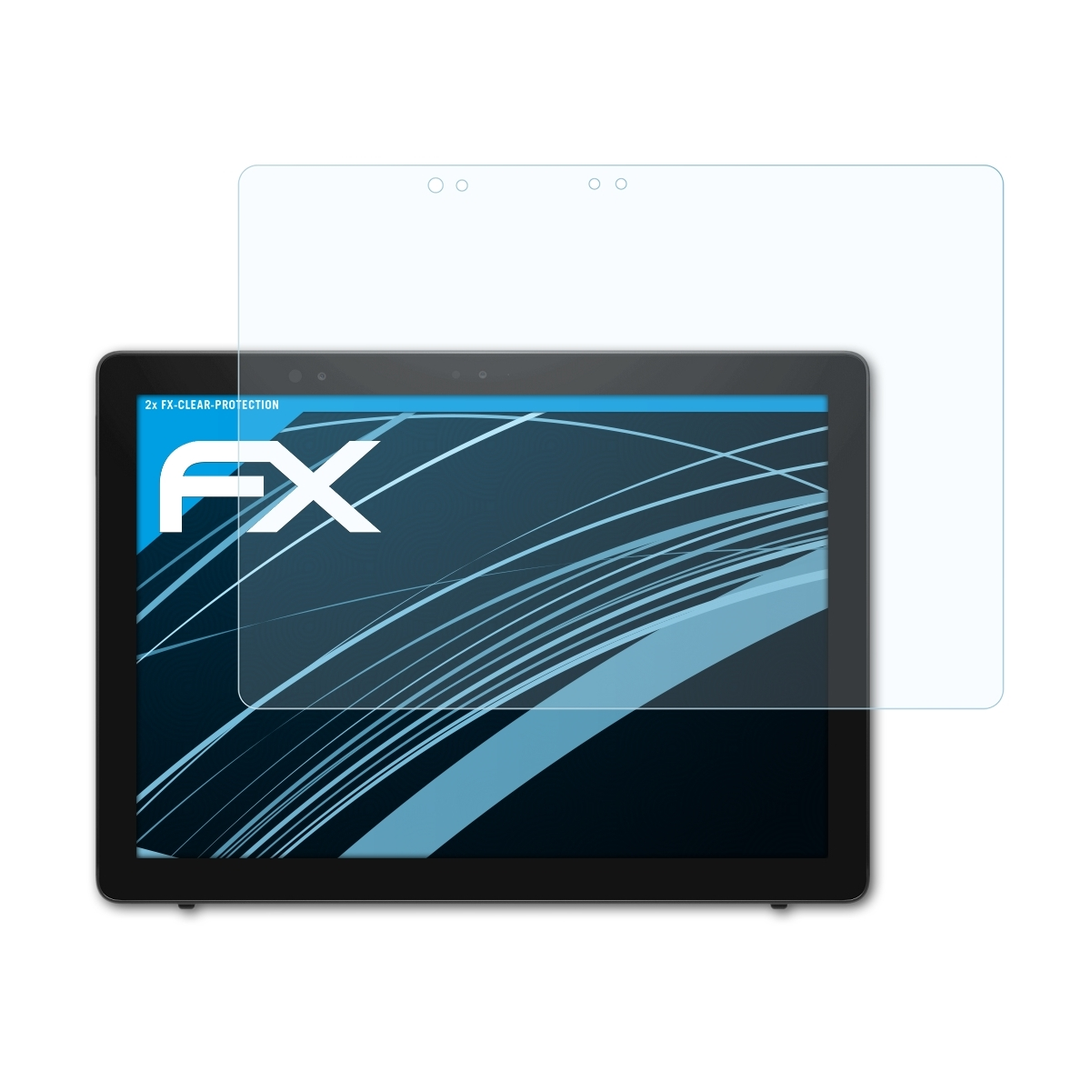 2-in-1) FX-Clear Latitude 2x Dell 5285 ATFOLIX Displayschutz(für