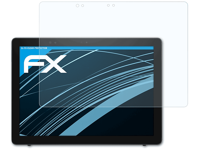 2-in-1) FX-Clear Latitude 2x Dell 5285 ATFOLIX Displayschutz(für