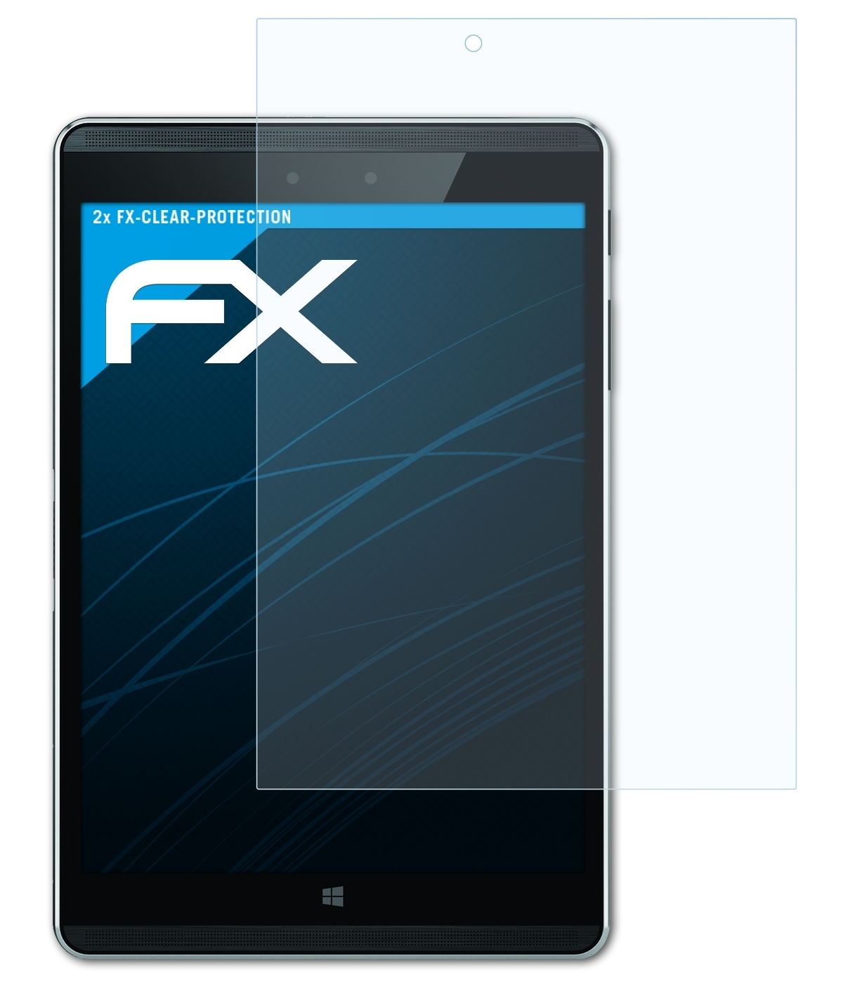 G1) Tablet ATFOLIX 608 FX-Clear HP 2x Displayschutz(für Pro