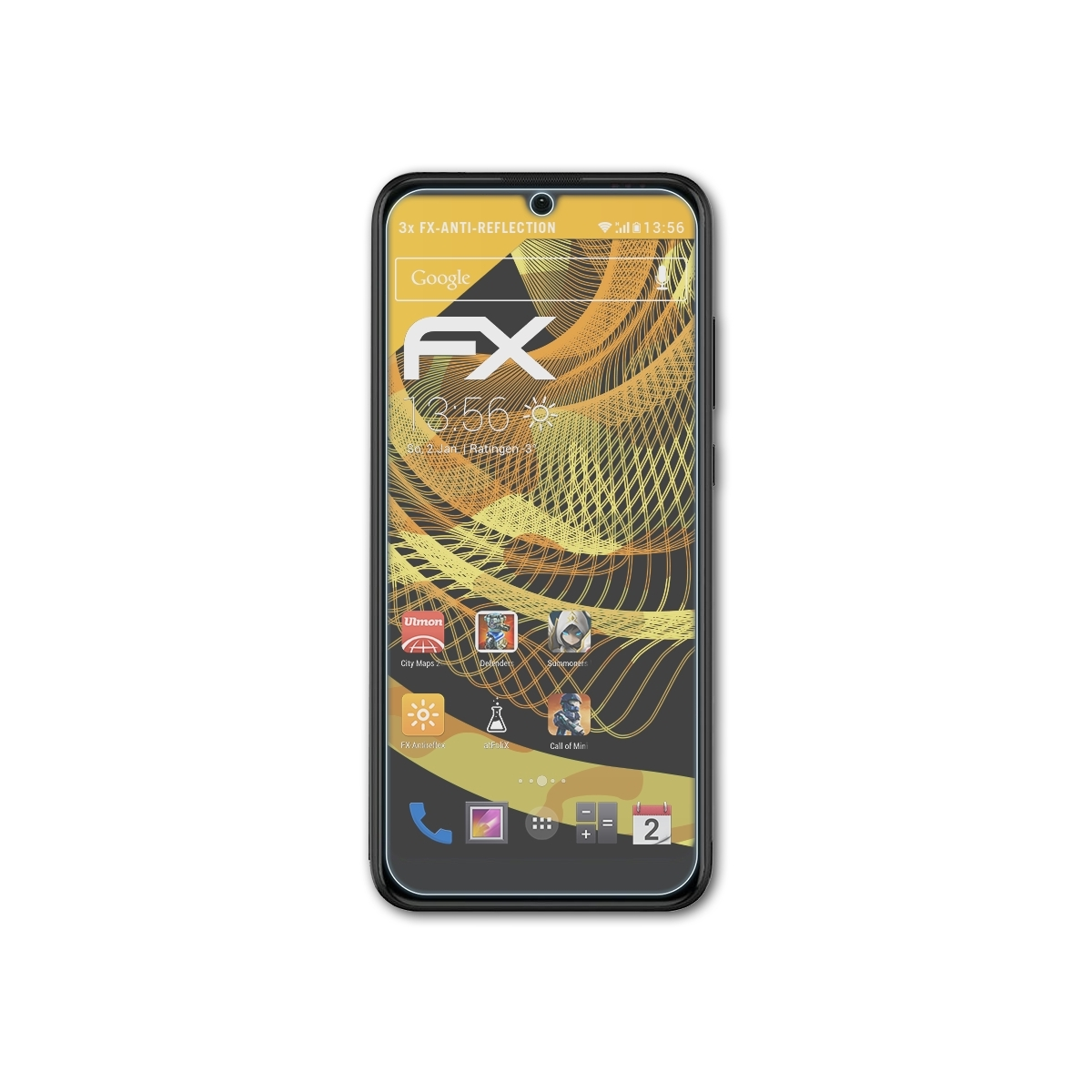 ATFOLIX 3x Wiko Displayschutz(für FX-Antireflex Ride 3)