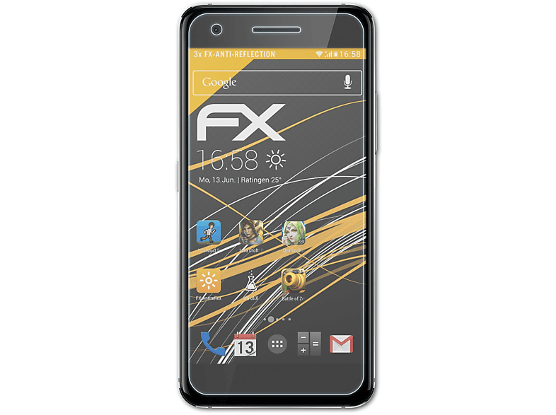ATFOLIX Displayschutz(für FX-Antireflex Smart Vodafone 3x V8)