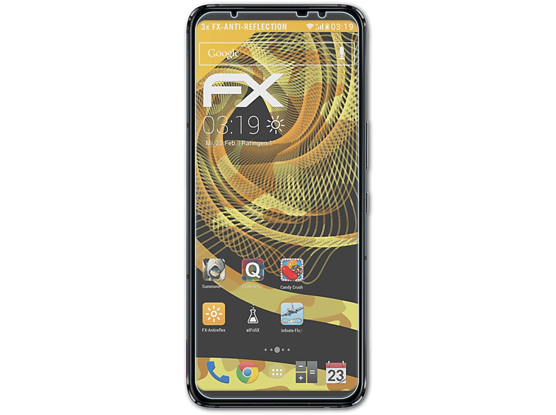 ATFOLIX 3x Asus Phone Pro) 5 FX-Antireflex ROG Displayschutz(für