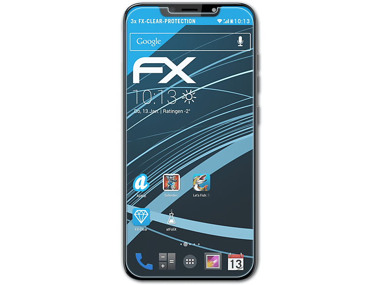 GS195) Gigaset ATFOLIX 3x FX-Clear Displayschutz(für