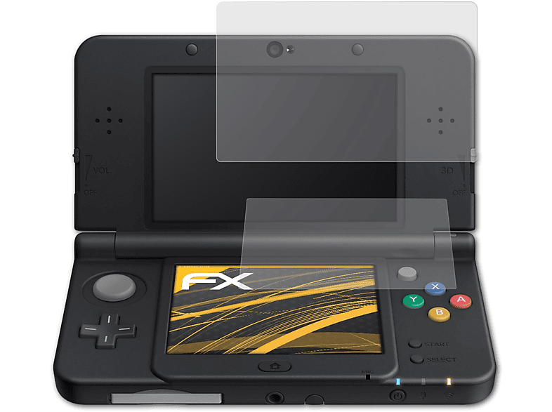 3DS 3x (2015)) Displayschutz(für Nintendo ATFOLIX New FX-Antireflex