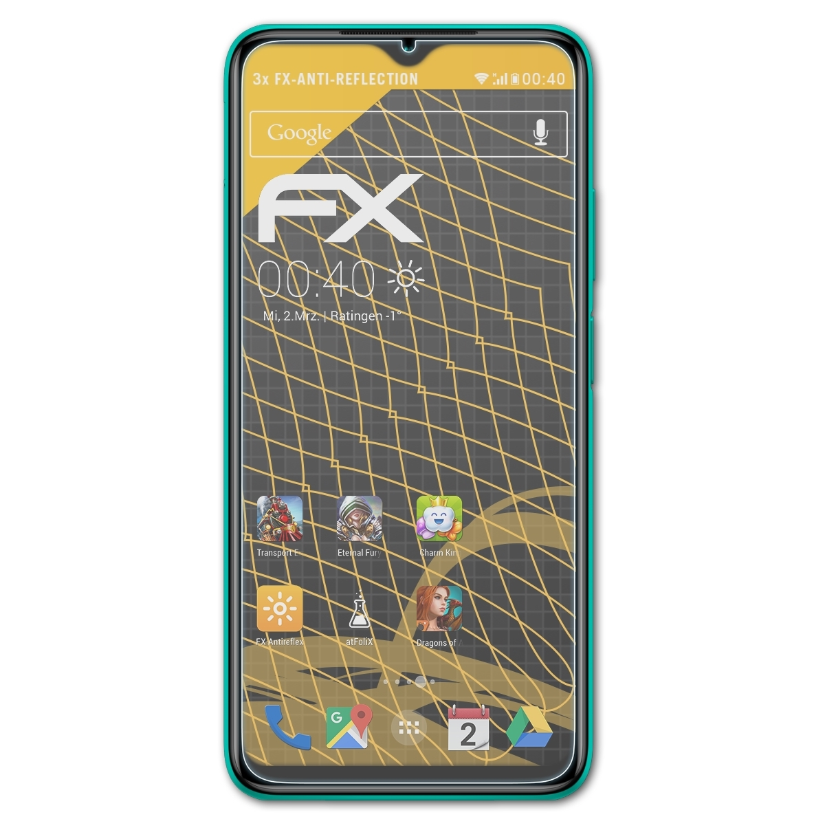 ATFOLIX Xiaomi 9T) Displayschutz(für FX-Antireflex 3x Redmi