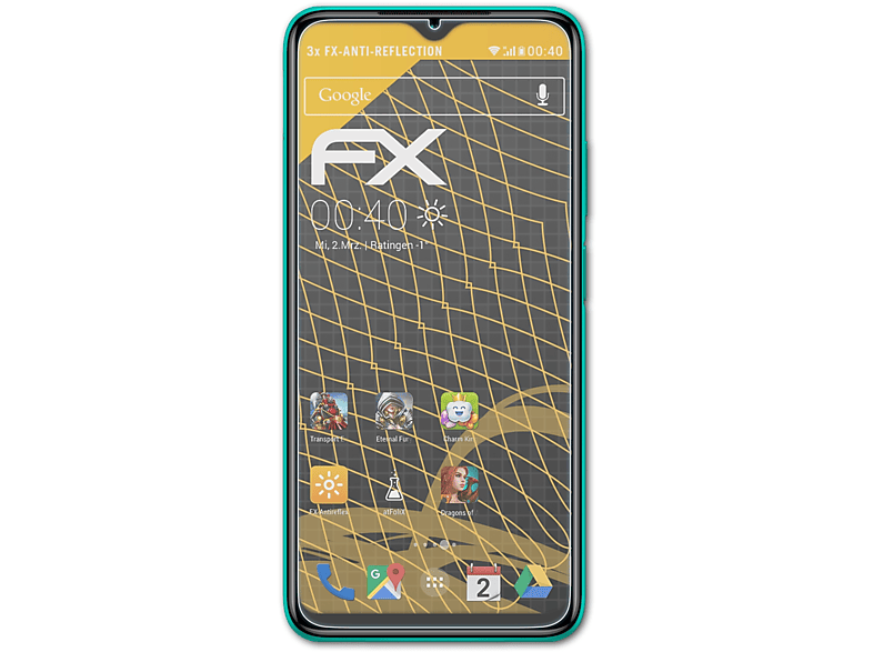 Displayschutz(für 9T) FX-Antireflex ATFOLIX Xiaomi Redmi 3x