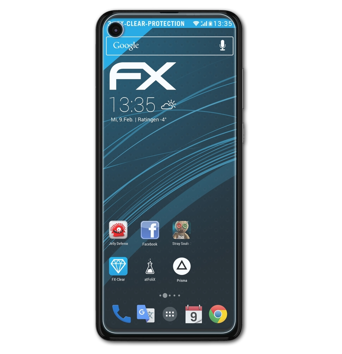 3x Displayschutz(für Motorola FX-Clear Action) One ATFOLIX