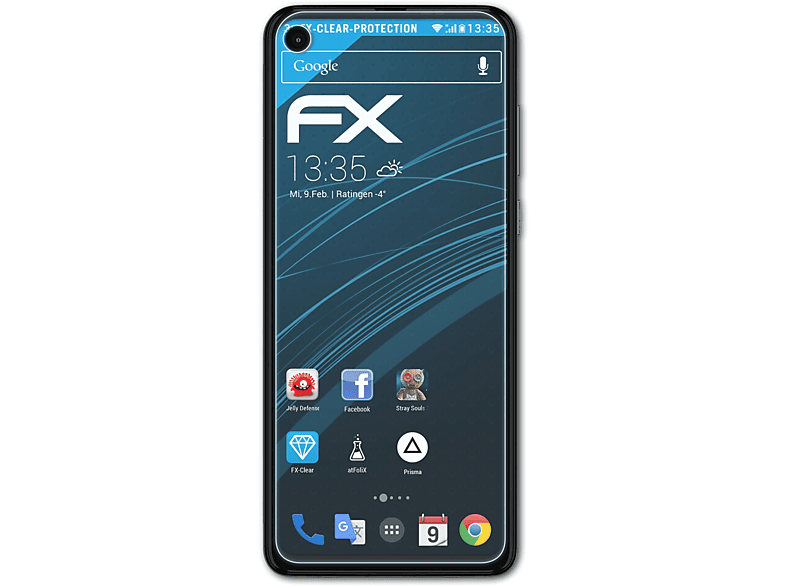Displayschutz(für One Motorola FX-Clear Action) 3x ATFOLIX