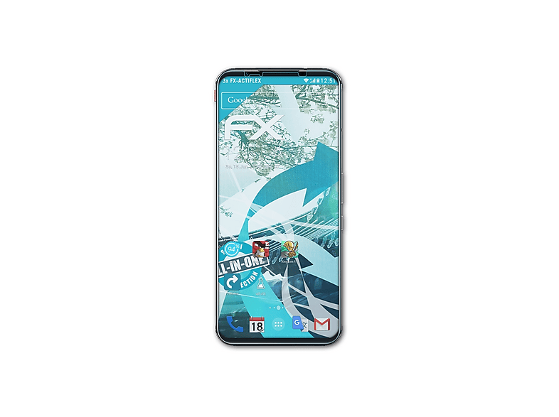 atFoliX Película Protectora compatible con HTC Desire 12s Protector Película, ultra claro y flexible FX Lámina Protectora de Pantalla (3X