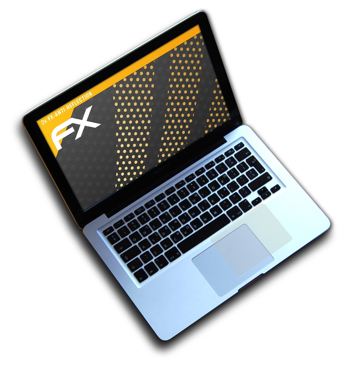 ATFOLIX 2x Displayschutz(für Trackpad FX-Antireflex (A1286 Pro MacBook Apple A1534)) A1278 A1502