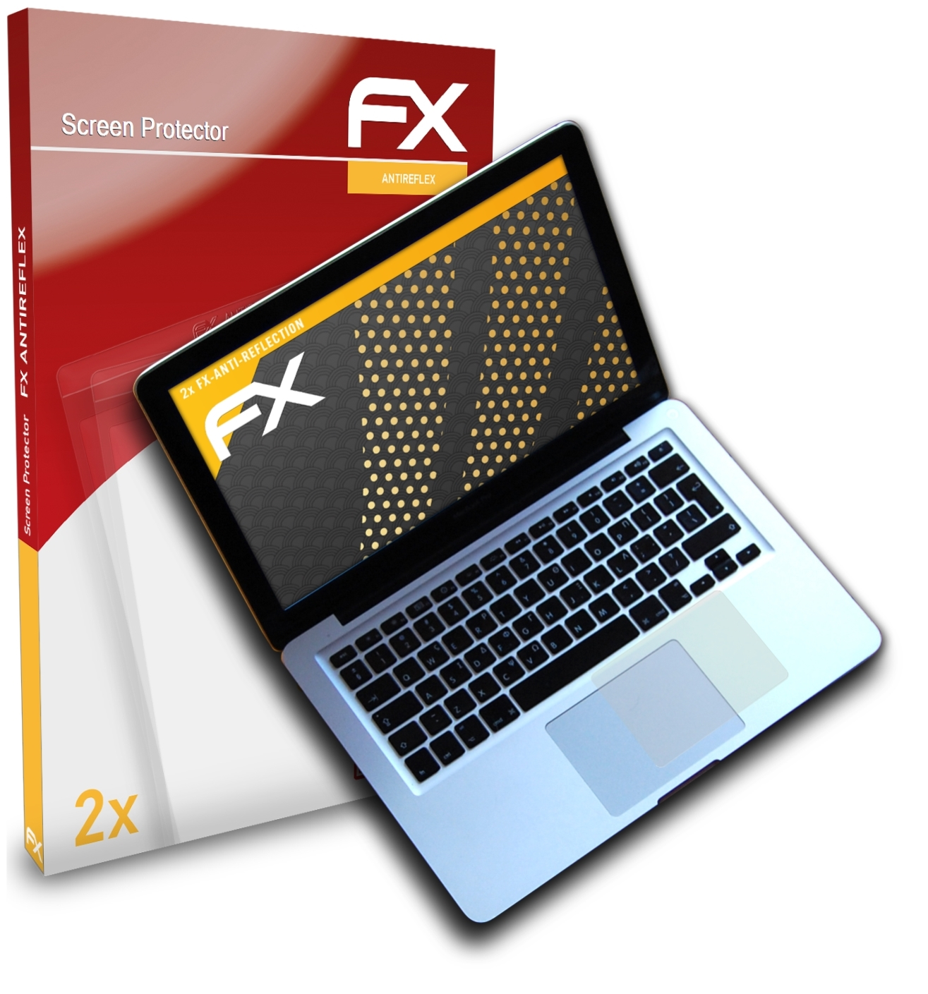 ATFOLIX 2x Displayschutz(für Trackpad FX-Antireflex (A1286 Pro MacBook Apple A1534)) A1278 A1502