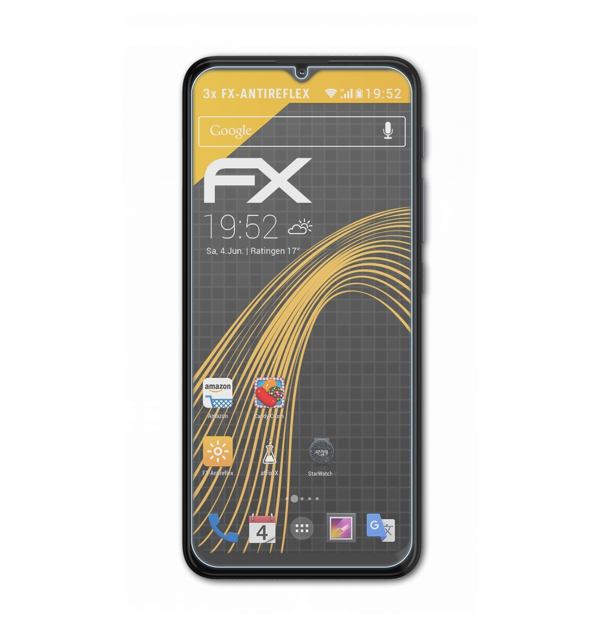 ATFOLIX 3x FX-Antireflex Moto G10) Motorola Displayschutz(für