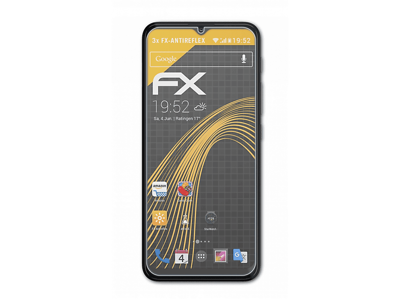 ATFOLIX 3x FX-Antireflex Displayschutz(für Motorola Moto G10)