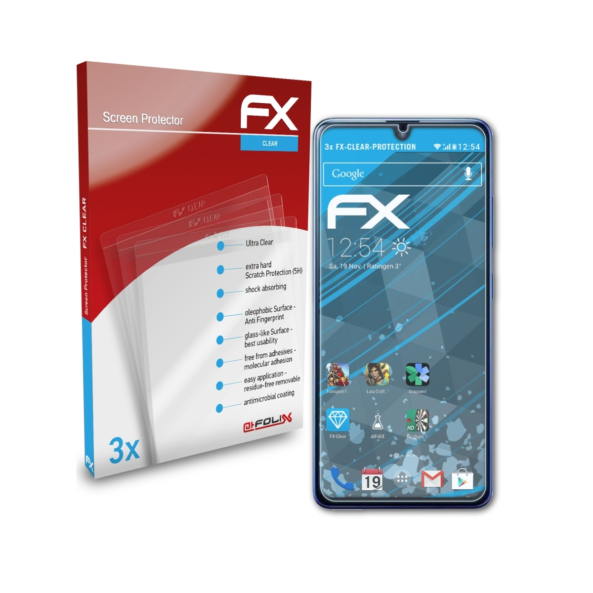 FX-Clear A41) Displayschutz(für Galaxy ATFOLIX 3x Samsung