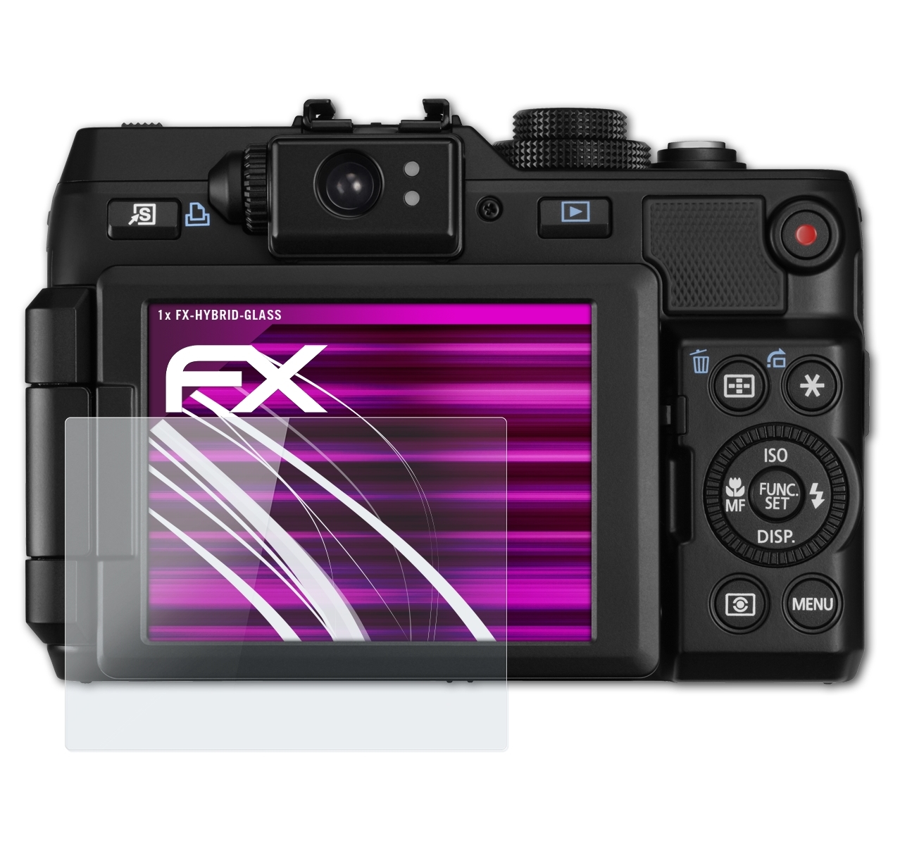 FX-Hybrid-Glass Canon PowerShot X) ATFOLIX Schutzglas(für G1