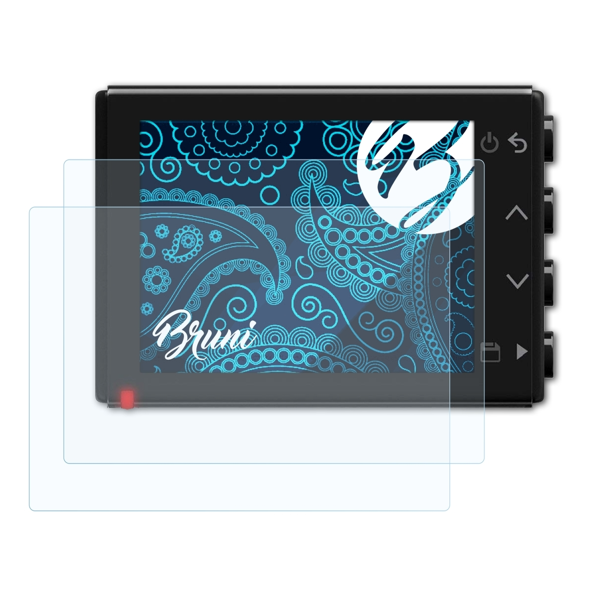 BRUNI 2x Basics-Clear Schutzfolie(für 66W) Dash Garmin Cam