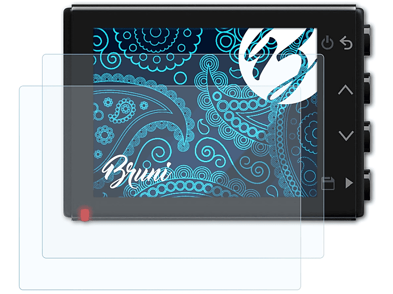 BRUNI 2x Basics-Clear Schutzfolie(für Garmin Dash Cam 66W)
