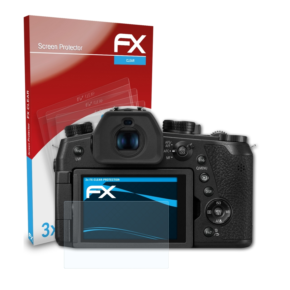 DC-FZ1000 3x Panasonic Displayschutz(für ATFOLIX II) Lumix FX-Clear