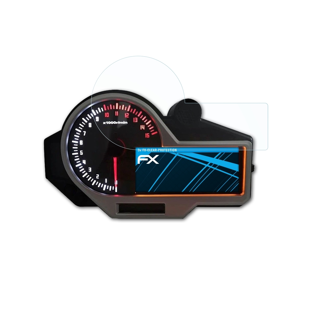 ATFOLIX 3x FX-Clear Displayschutz(für 1000 125/XL Honda Varadero V (SM18))
