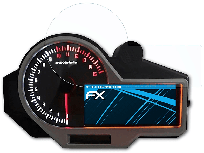 ATFOLIX 3x Honda Varadero 1000 V 125/XL (SM18)) FX-Clear Displayschutz(für