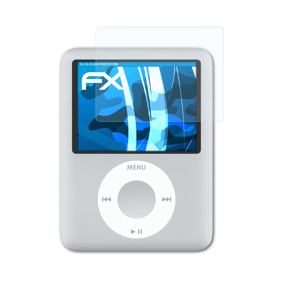 iPod Displayschutz(für 3x 3G) FX-Clear Apple nano ATFOLIX