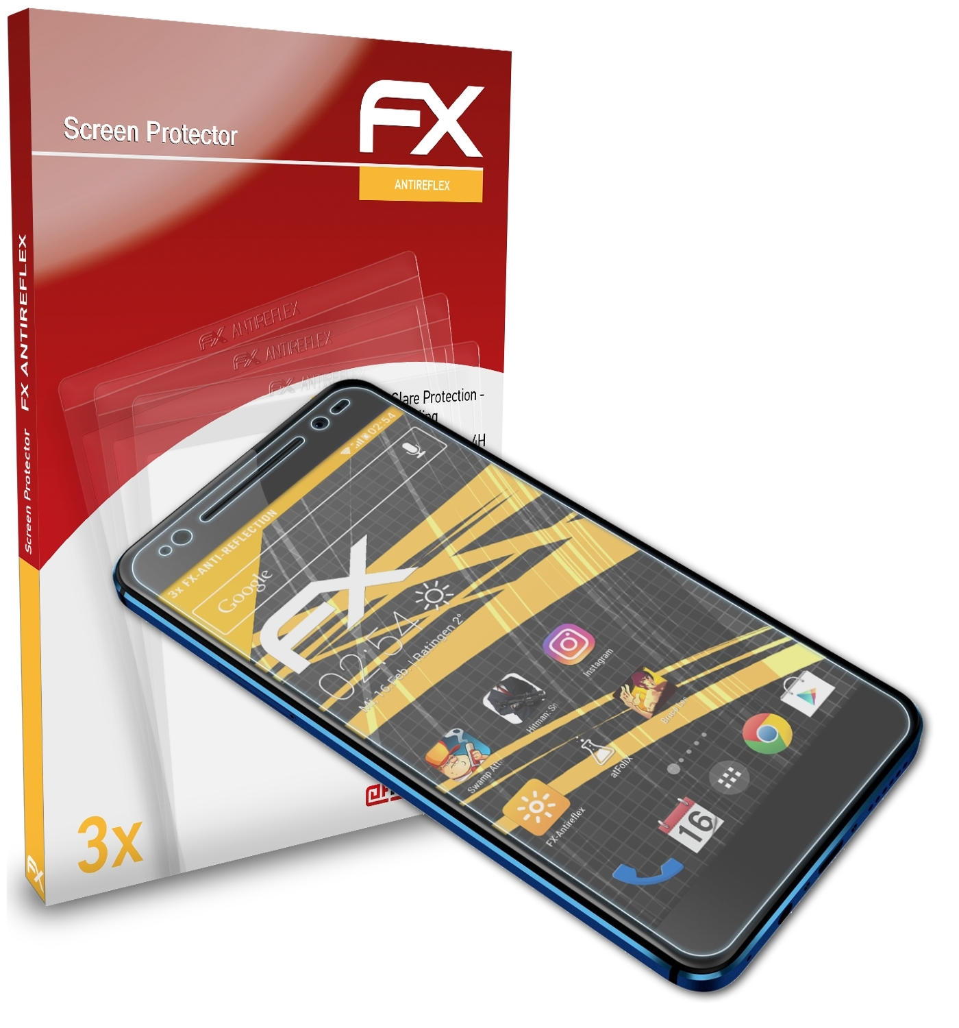 ATFOLIX 3x Vision) Displayschutz(für Allview Soul FX-Antireflex X4