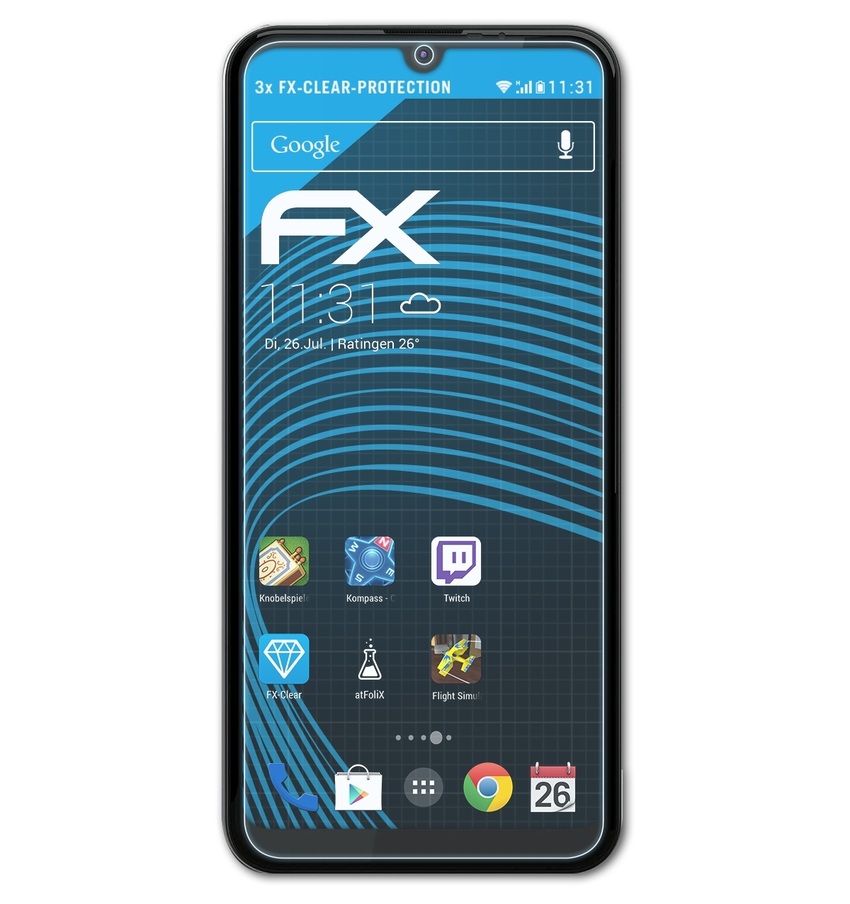 FX-Clear Gigaset 3x ATFOLIX Displayschutz(für GS3)