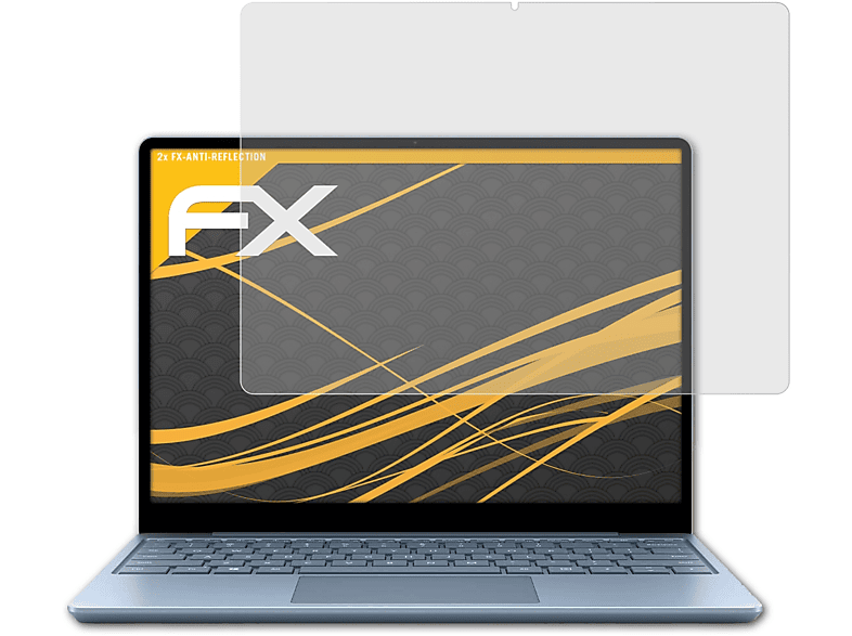 2x FX-Antireflex Displayschutz(für Microsoft Surface Go) ATFOLIX Laptop