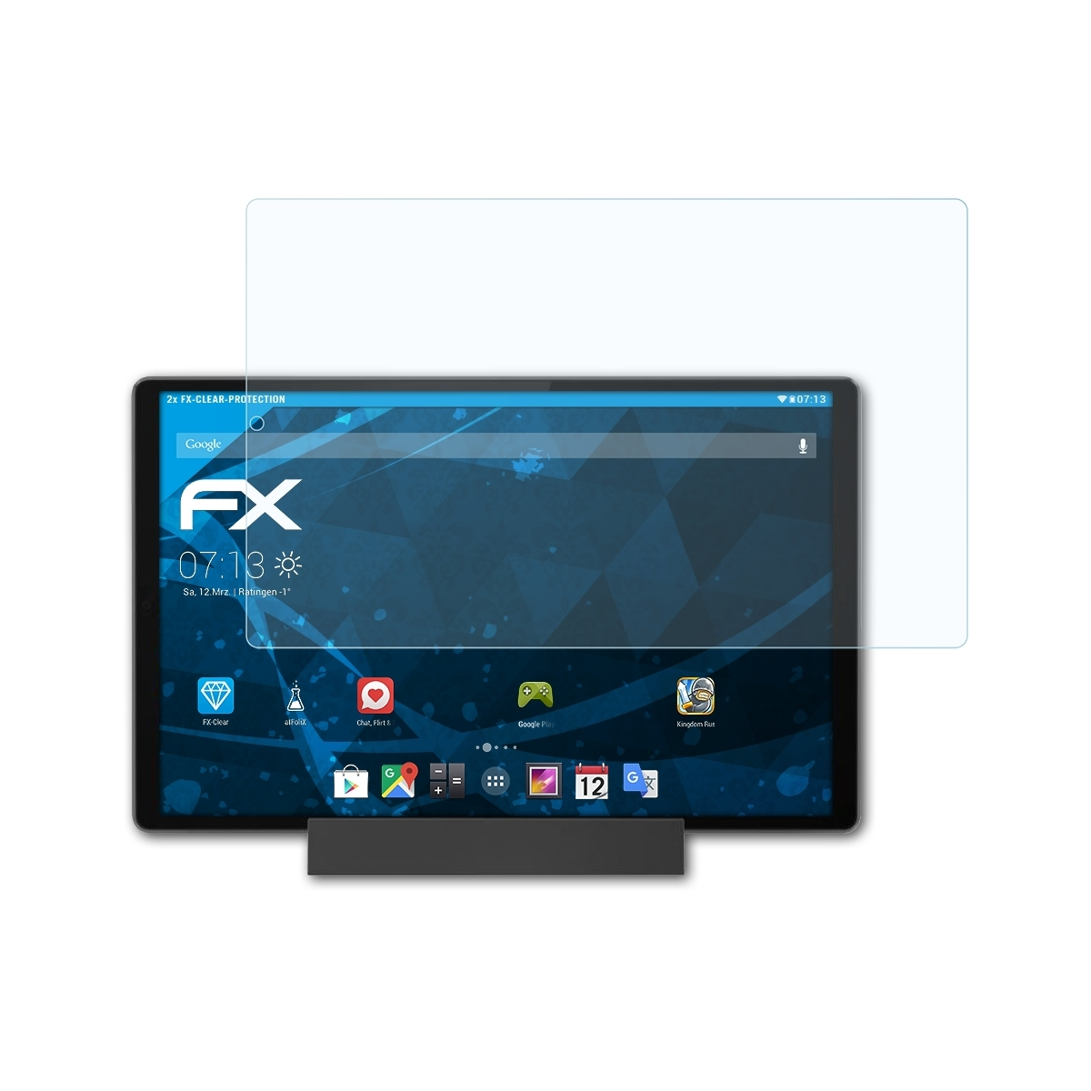M10 Tab ATFOLIX FX-Clear Smart Plus) Displayschutz(für Lenovo 2x