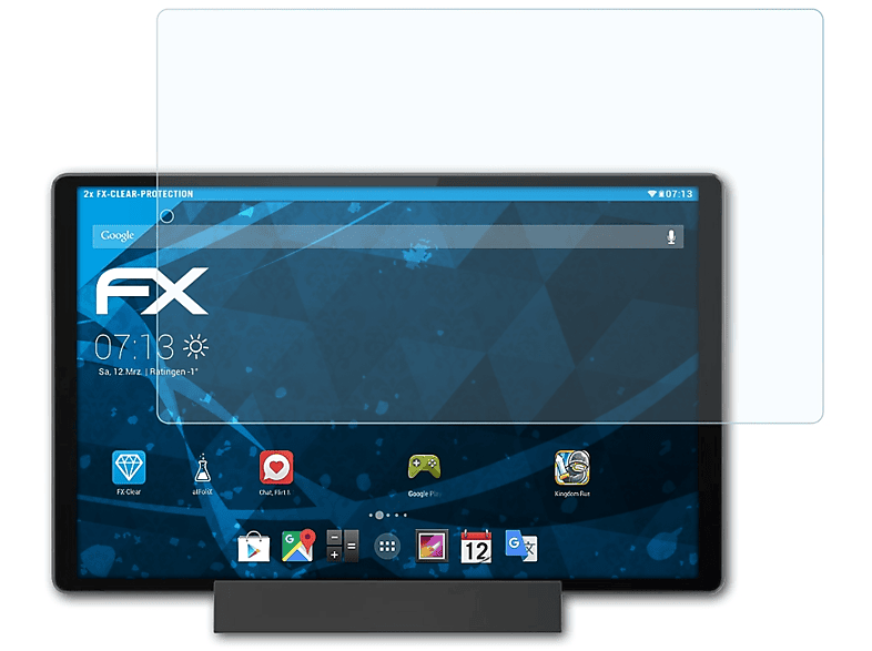 FX-Clear Tab Plus) M10 ATFOLIX 2x Lenovo Smart Displayschutz(für