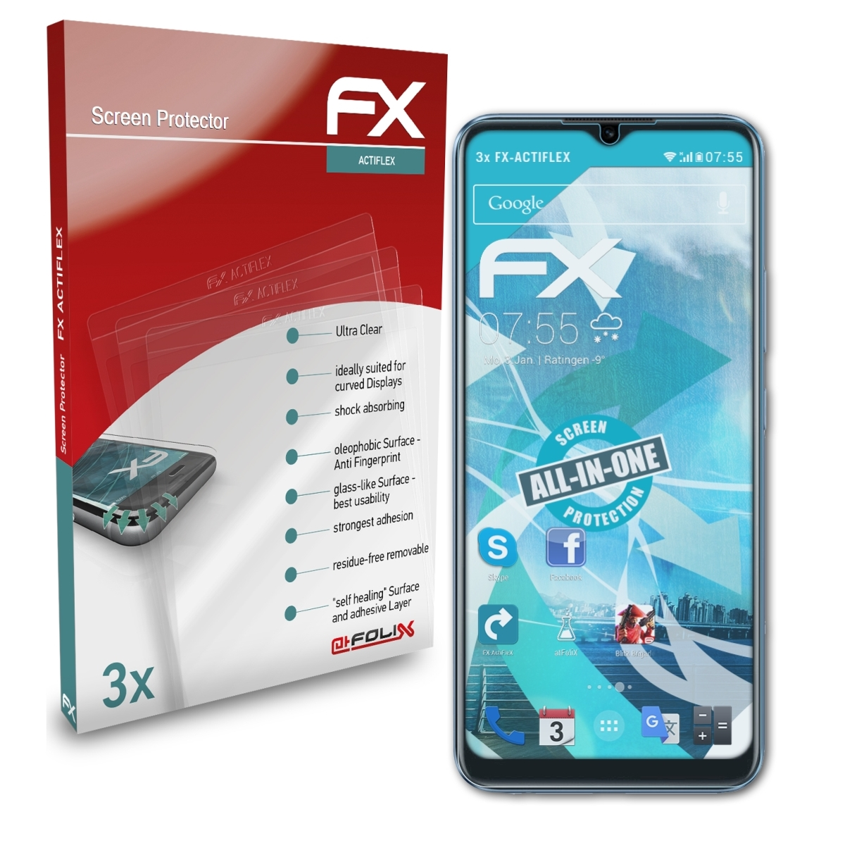 FX-ActiFleX ATFOLIX Displayschutz(für C25s) 3x Realme