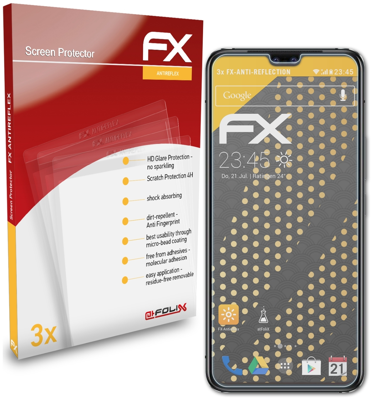 FX-Antireflex Vivo 3x ATFOLIX Displayschutz(für S10)