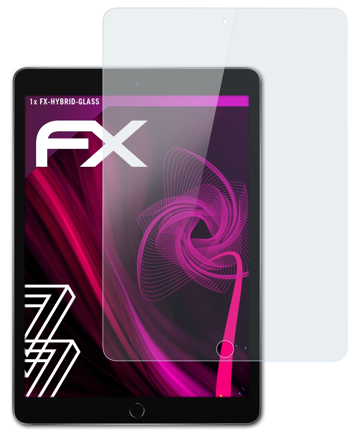 ATFOLIX Schutzglas(für FX-Hybrid-Glass iPad Apple (2020))