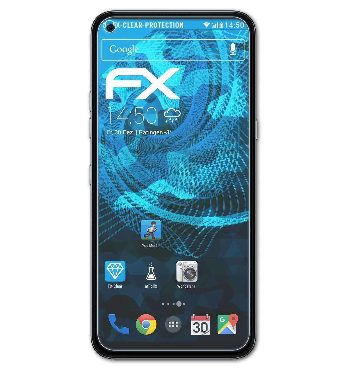 ATFOLIX 3x Displayschutz(für K61) LG FX-Clear