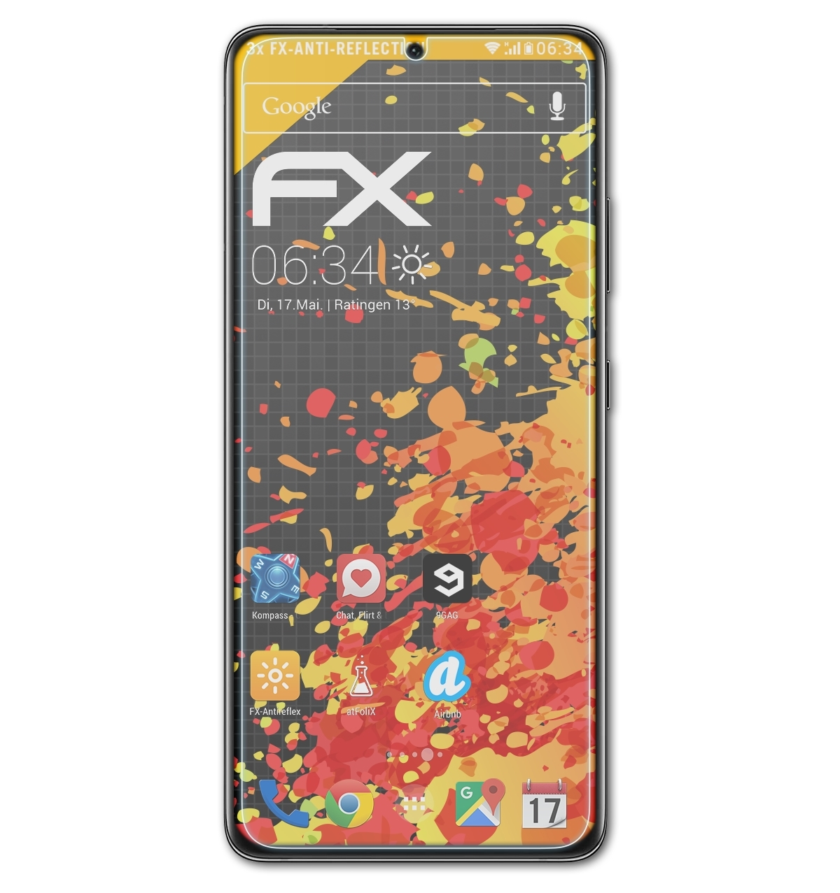 5G) Samsung Ultra Displayschutz(für FX-Antireflex Galaxy ATFOLIX 3x S21