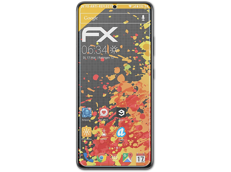ATFOLIX 3x FX-Antireflex Displayschutz(für Samsung Galaxy S21 Ultra 5G)