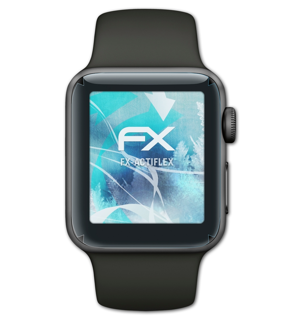 ATFOLIX 3x FX-ActiFleX (Series Displayschutz(für 38 mm Apple 3)) Watch