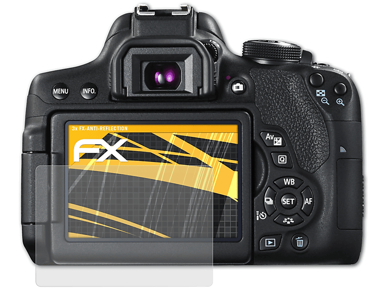ATFOLIX 3x FX-Antireflex Displayschutz(für 750D) Canon EOS