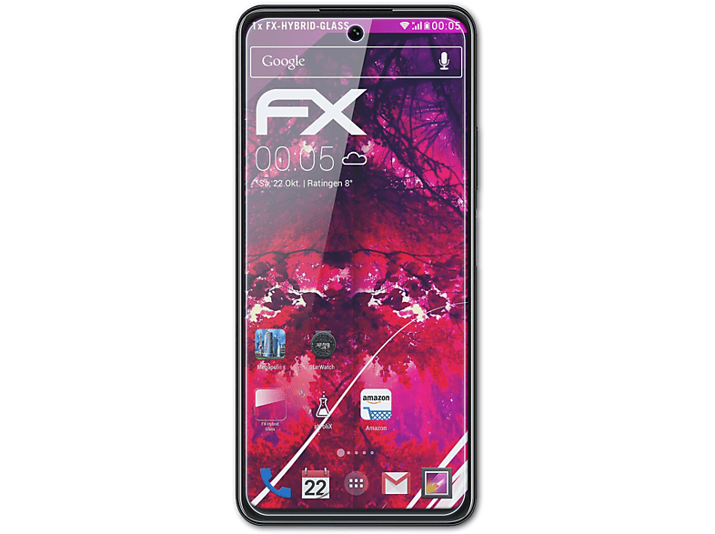 ATFOLIX FX-Hybrid-Glass Schutzglas(für Huawei P Smart 2021)