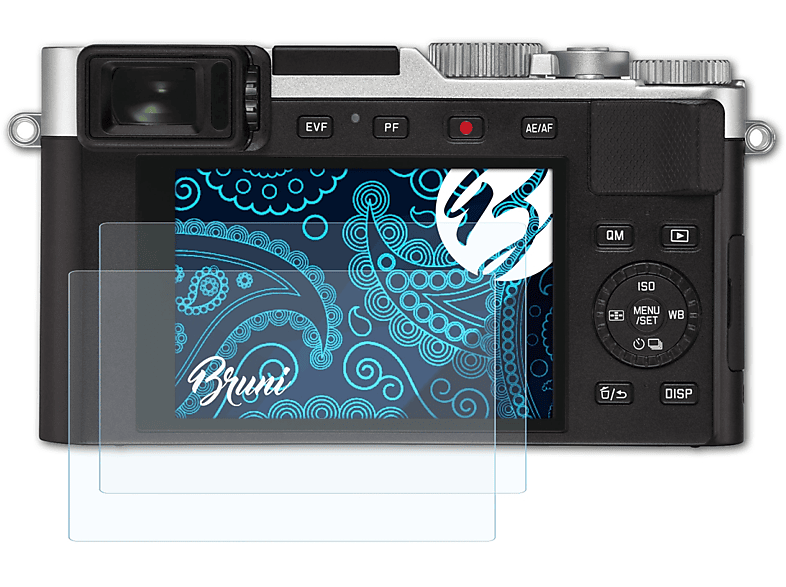 BRUNI 2x Basics-Clear Schutzfolie(für Leica D-Lux 7)