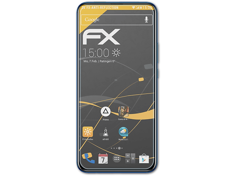 ATFOLIX 3x FX-Antireflex Displayschutz(für Huawei P Smart Z)