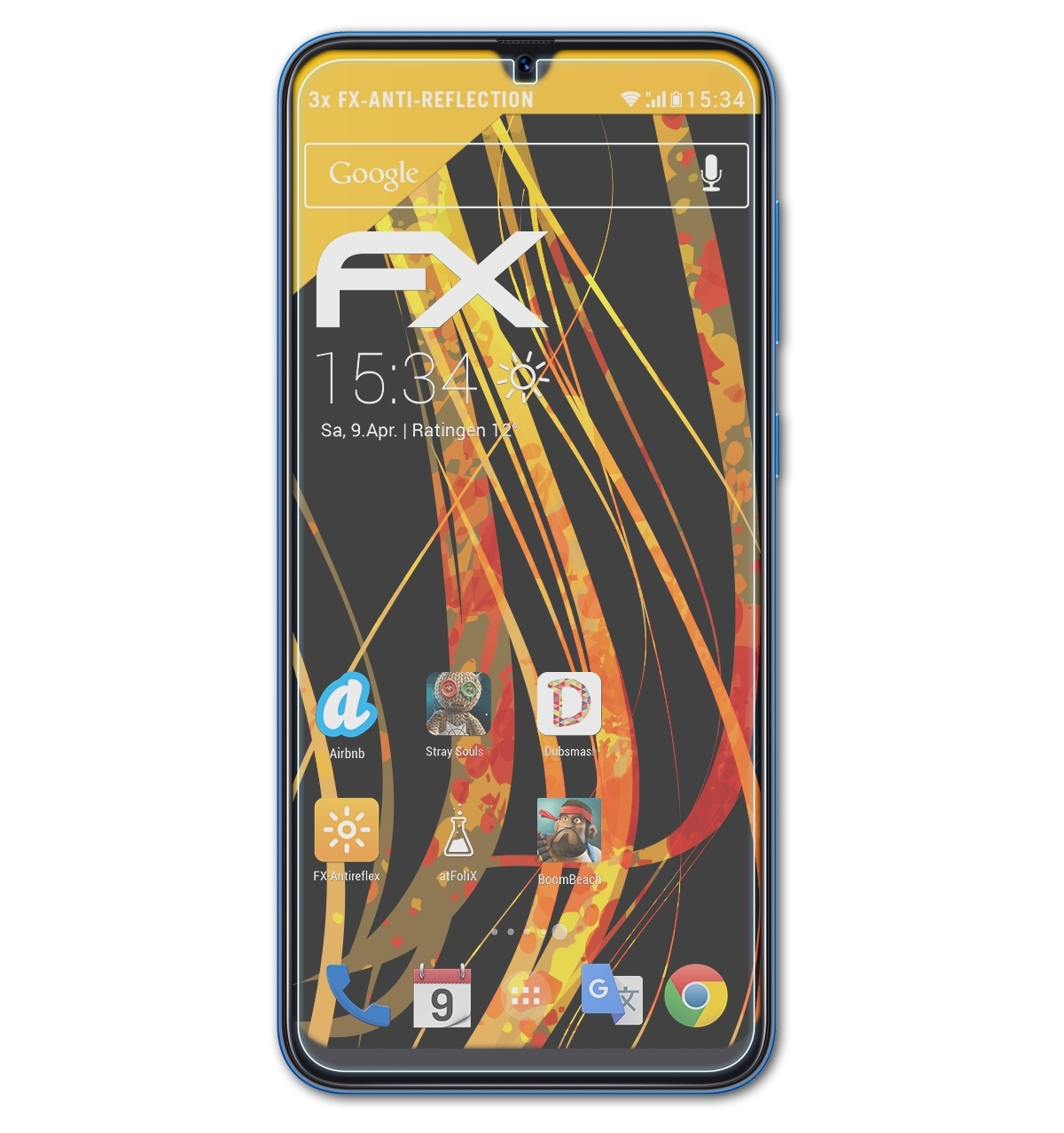 Displayschutz(für 3x FX-Antireflex (2019)) Galaxy ATFOLIX A50 Samsung