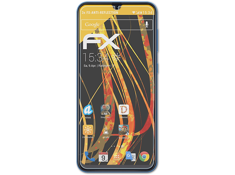 ATFOLIX 3x FX-Antireflex Displayschutz(für Samsung Galaxy A50 (2019))