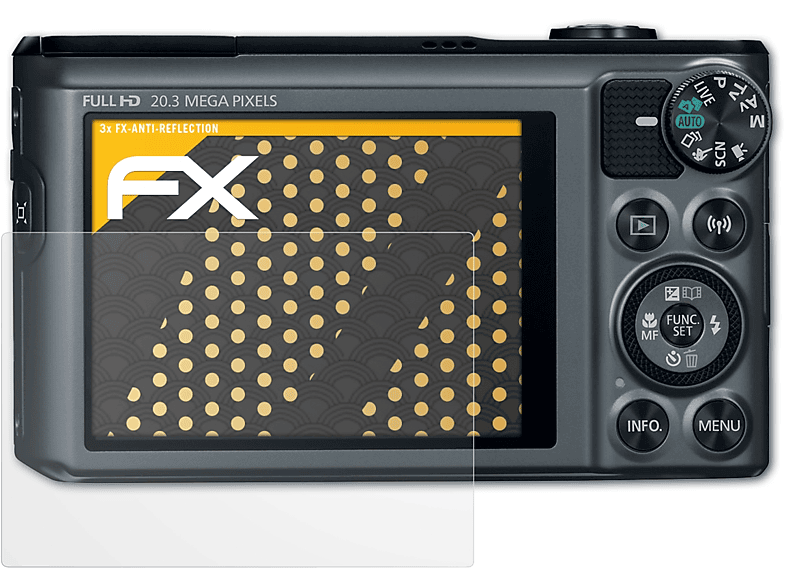 ATFOLIX 3x FX-Antireflex Canon HS) Displayschutz(für SX720 PowerShot