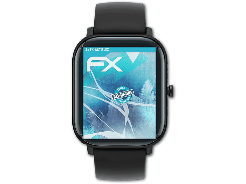 ATFOLIX 3x FX-ActiFleX Displayschutz(für Amazfit GTS)