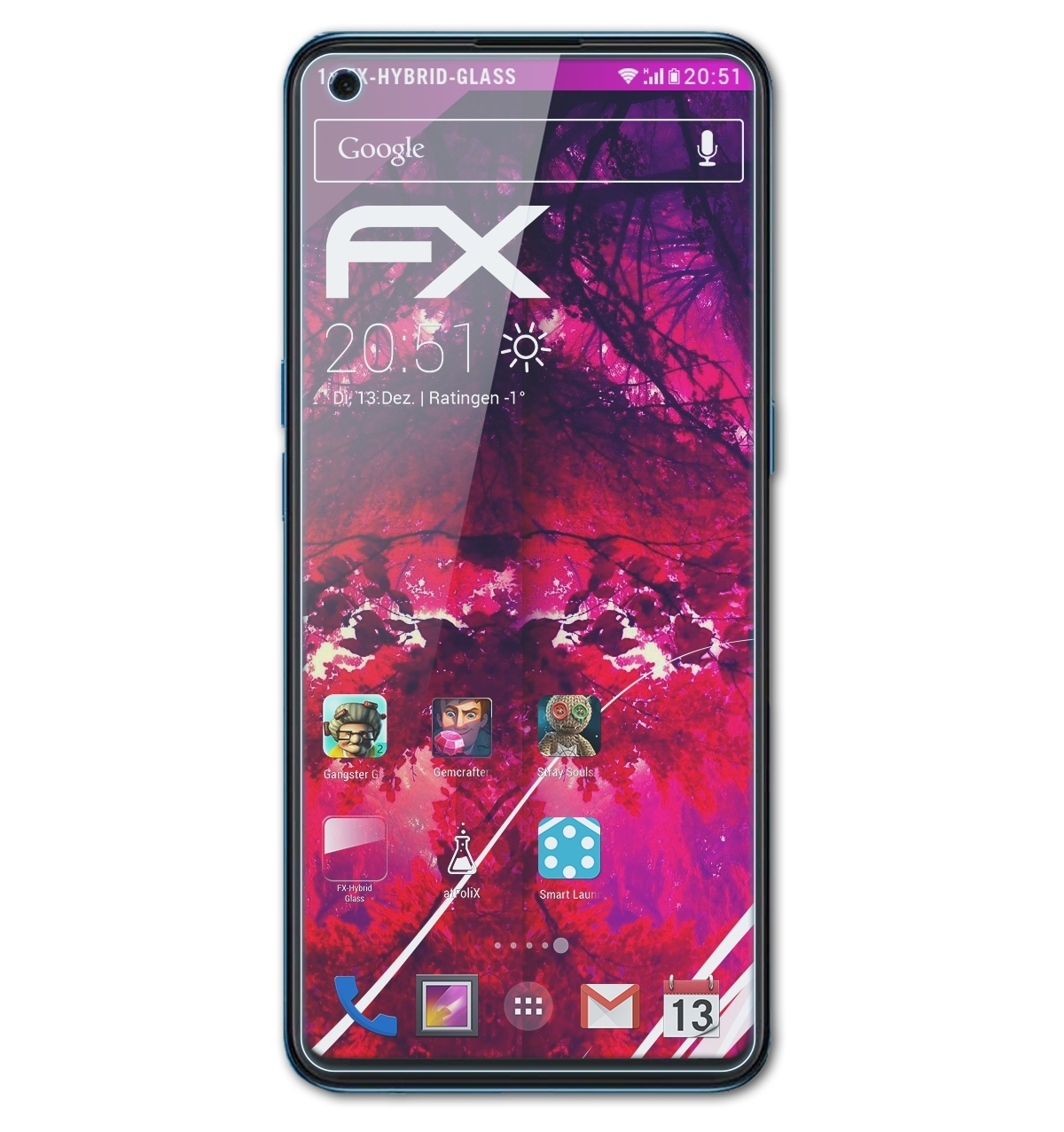 ATFOLIX FX-Hybrid-Glass Schutzglas(für X3 Find Oppo Lite)
