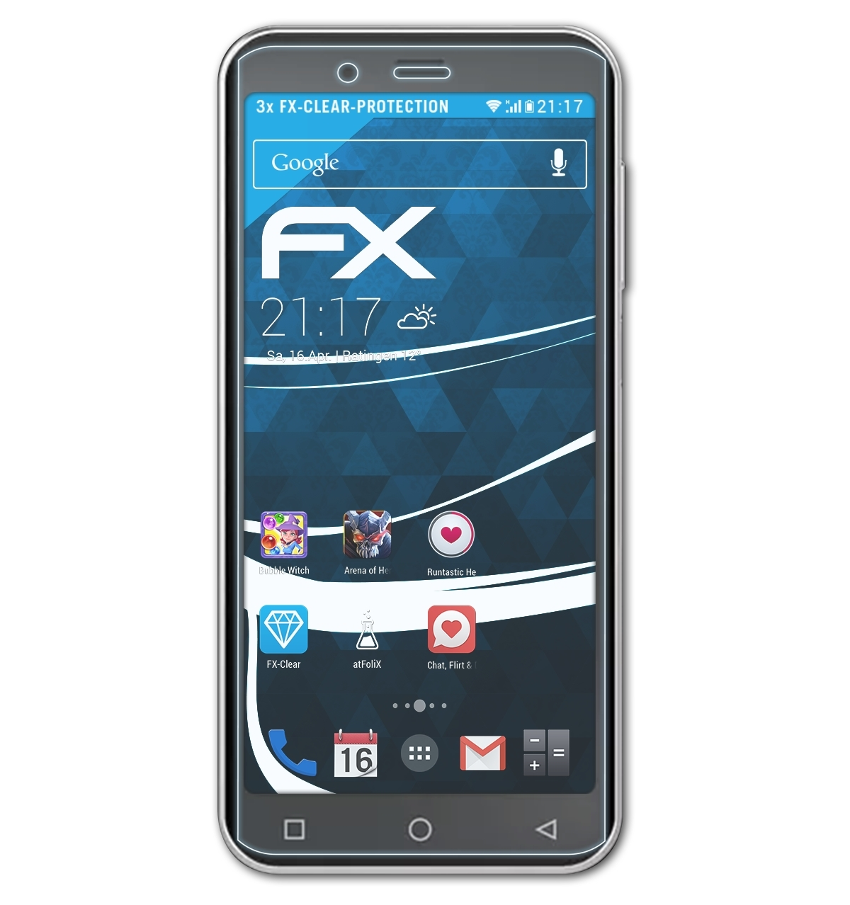 3x Displayschutz(für 400) PSP Peaq ATFOLIX FX-Clear