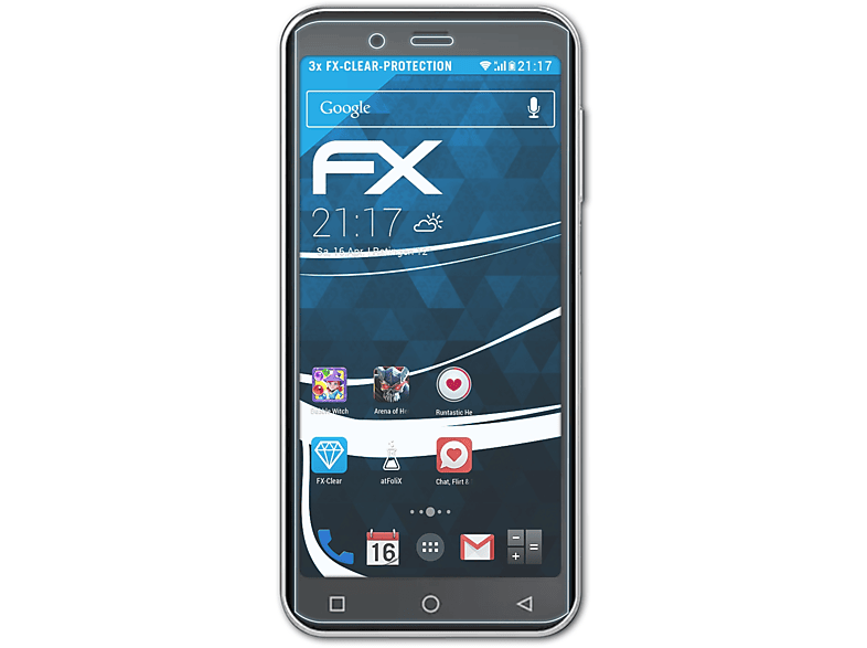 ATFOLIX 3x FX-Clear Displayschutz(für Peaq PSP 400)
