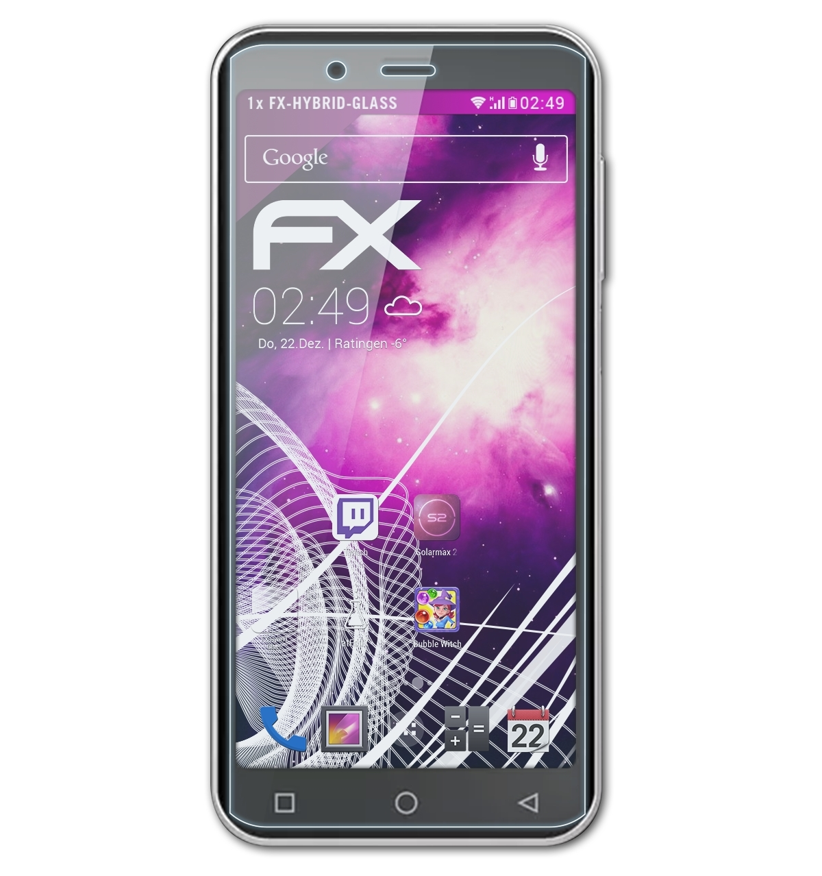 ATFOLIX FX-Hybrid-Glass 400) PSP Peaq Schutzglas(für